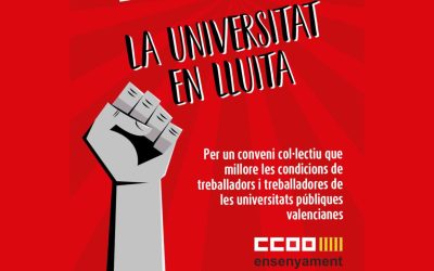 CCOO Informa: Reactivació del conveni col·lectiu del personal laboral de les universitats valencianes
